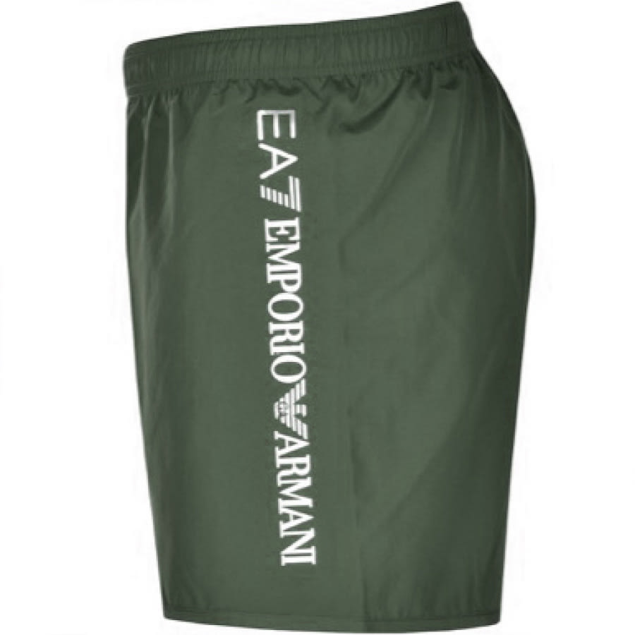 Alternative Image for ProductEA7 Emporio Armani Logo Swim Shorts Khaki3